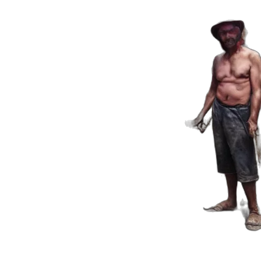 creature, staff, mask, hat transparent PNG cut-out