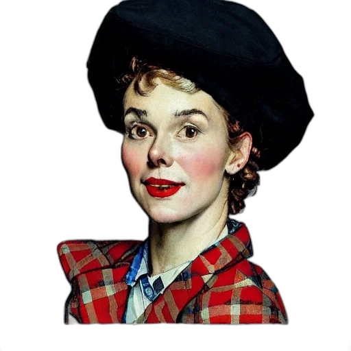 hat, face, staff, jacket transparent PNG cut-out