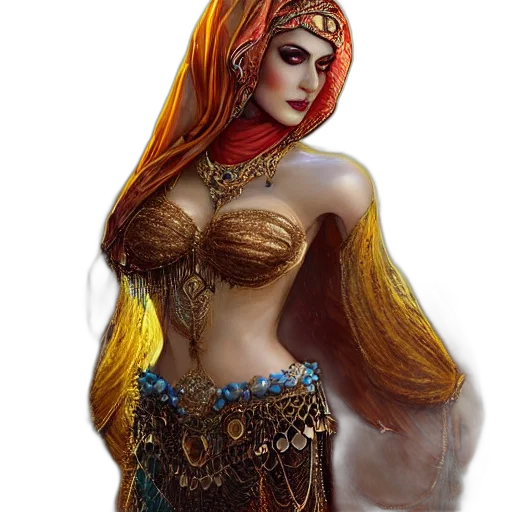 jewelry, dress, crown, fantasy art transparent PNG cut-out