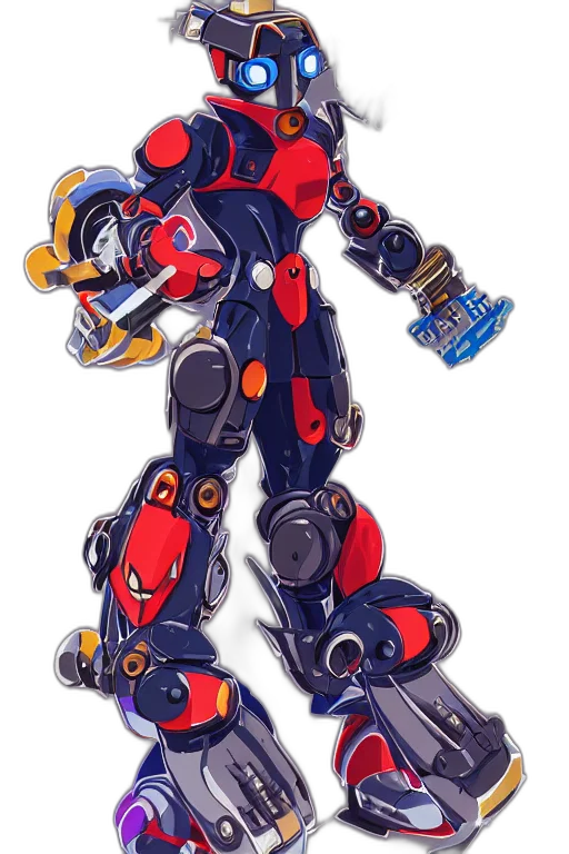 robot, weapon, concept art, pixel art transparent PNG cut-out