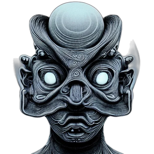 mask, face, robot, creature transparent PNG cut-out