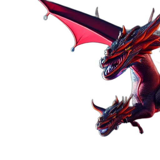 dragon, creature, concept art, fantasy art transparent PNG cut-out