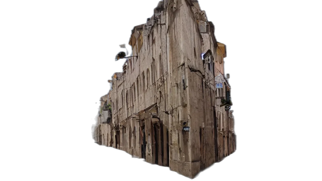 building, crown, jacket, 3d render transparent PNG cut-out