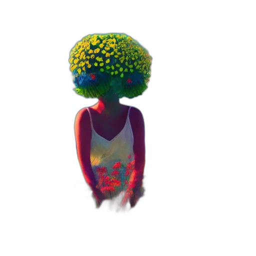 tree, crown, creature, face transparent PNG cut-out