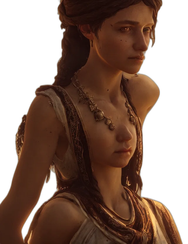 jewelry, face, staff, dress transparent PNG cut-out