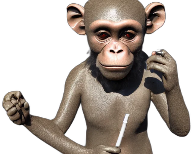 staff, animal, 3d render, photorealistic transparent PNG cut-out