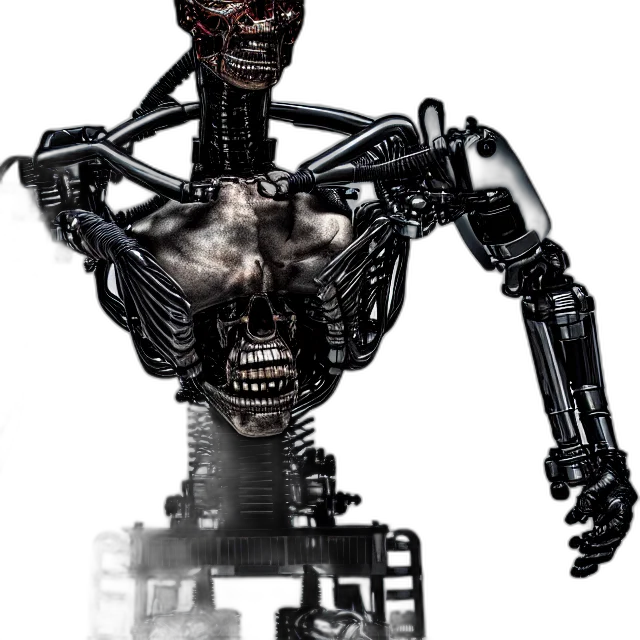 robot, creature, animal, staff transparent PNG cut-out