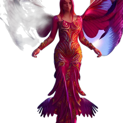 dress, fantasy art, concept art, 3d render transparent PNG cut-out