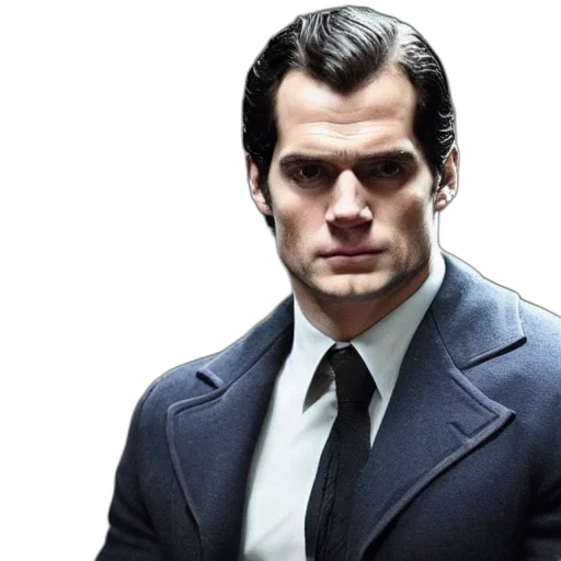 face, jacket, henry, cavill transparent PNG cut-out