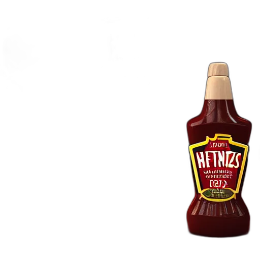 bottle, food, weapon, 3d render transparent PNG cut-out