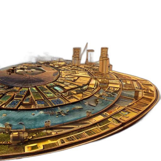 3d render, concept art, fantasy art, outer space transparent PNG cut-out