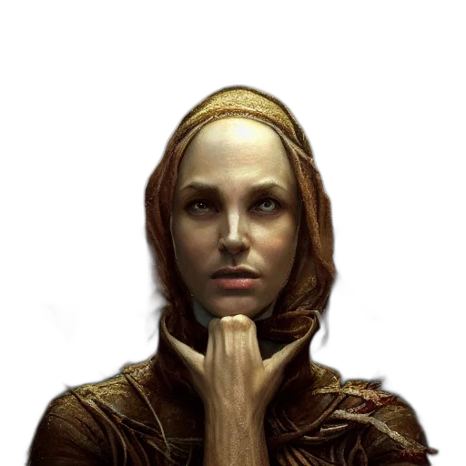 face, staff, crown, jacket transparent PNG cut-out