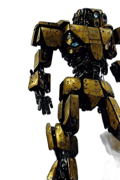 robot, weapon, concept art, 3d render transparent PNG cut-out