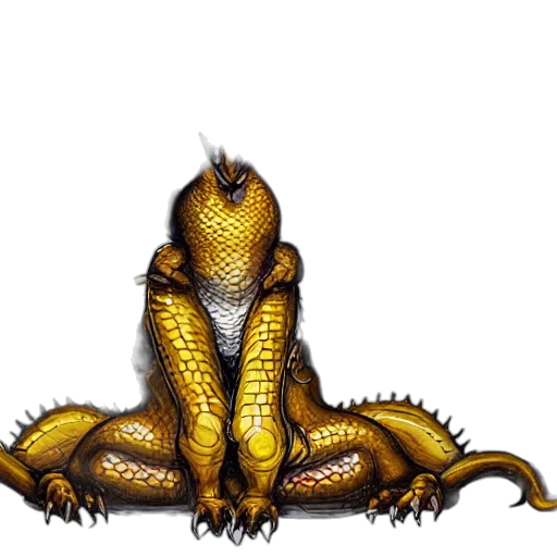 dragon, creature, animal, staff transparent PNG cut-out