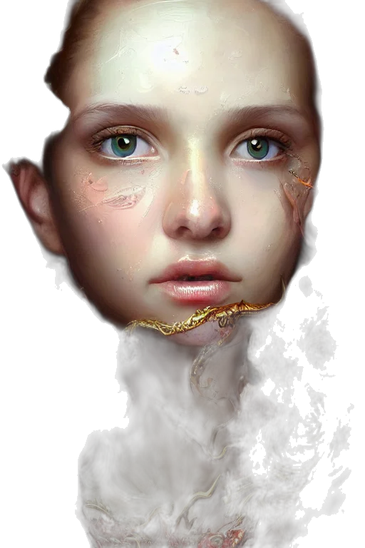 face, mask, crown, creature transparent PNG cut-out