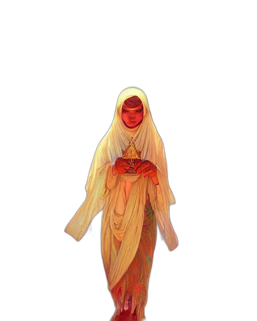 dress, staff, mask, face transparent PNG cut-out
