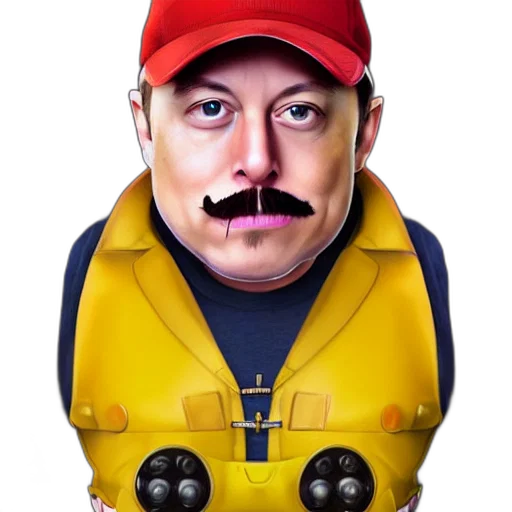 hat, robot, staff, cartoon transparent PNG cut-out
