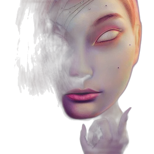 mask, face, robot, hair transparent PNG cut-out