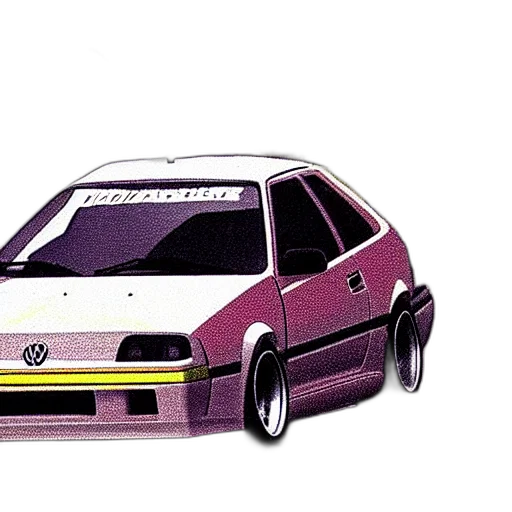 car, weapon, animal, vaporwave transparent PNG cut-out