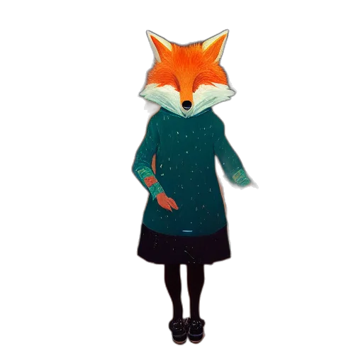 jacket, dress, animal, staff transparent PNG cut-out