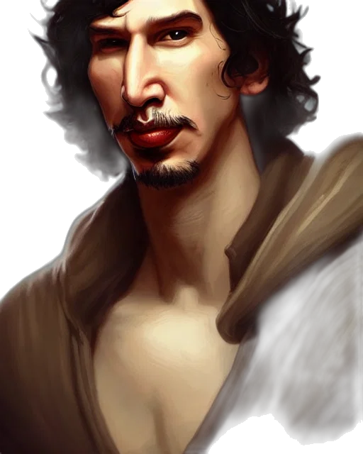 face, photorealistic, fantasy art, comic book art transparent PNG cut-out