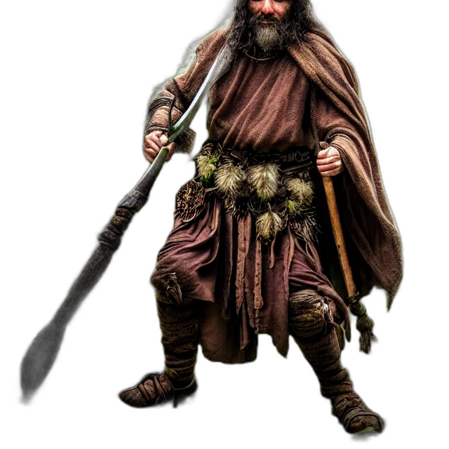 sword, staff, weapon, fantasy art transparent PNG cut-out