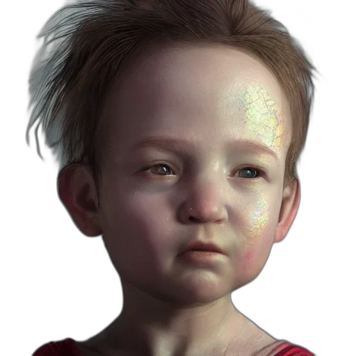 face, robot, creature, photorealistic transparent PNG cut-out
