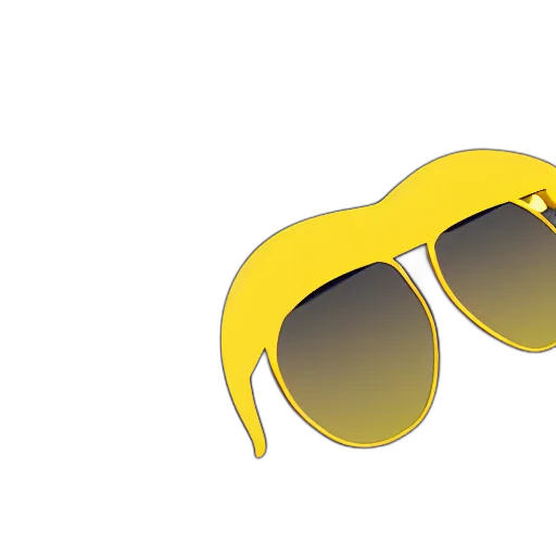 3d render, golden, lemon, wearing transparent PNG cut-out