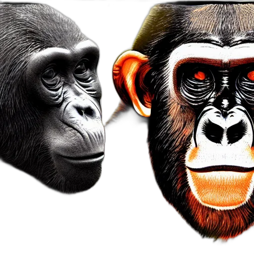 animal, mask, photorealistic, concept art transparent PNG cut-out