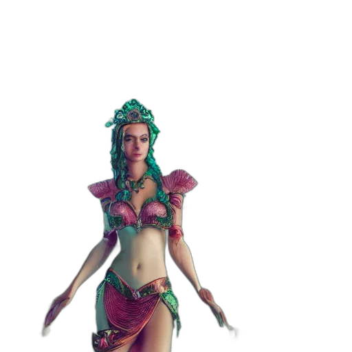 fantasy art, concept art, 3d render, pixel art transparent PNG cut-out