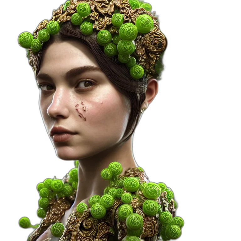 crown, jewelry, face, hair transparent PNG cut-out