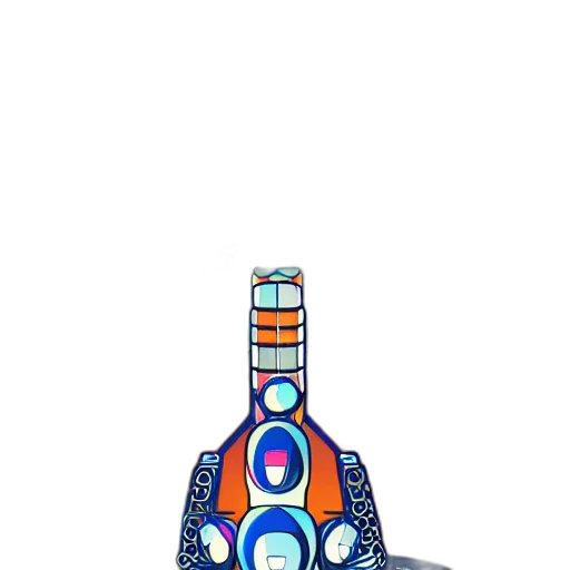 bottle, robot, crown, weapon transparent PNG cut-out