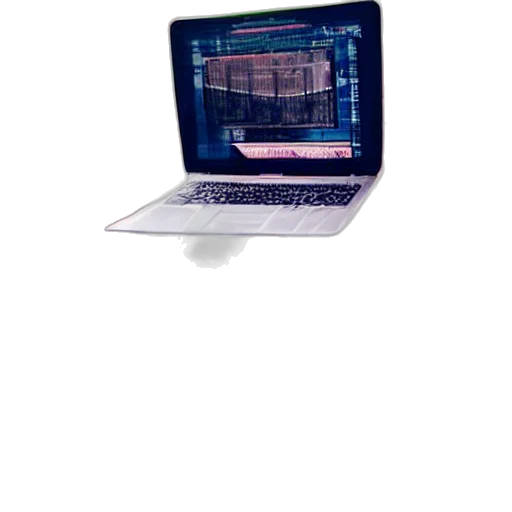 staff, 3d render, vaporwave, pixel art transparent PNG cut-out