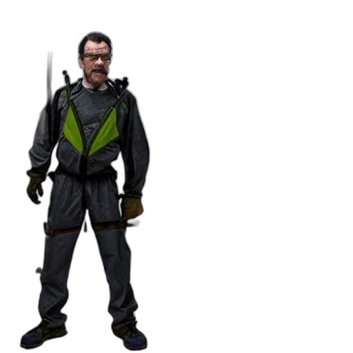 staff, jacket, weapon, 3d render transparent PNG cut-out