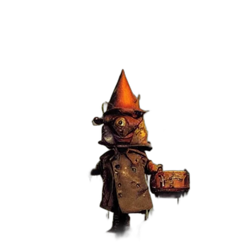 staff, hat, weapon, robot transparent PNG cut-out