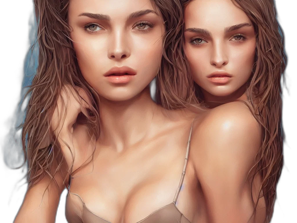 jewelry, face, photorealistic, fantasy art transparent PNG cut-out