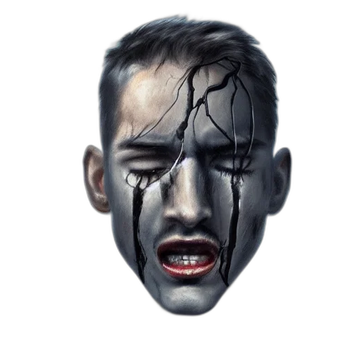 face, mask, creature, robot transparent PNG cut-out