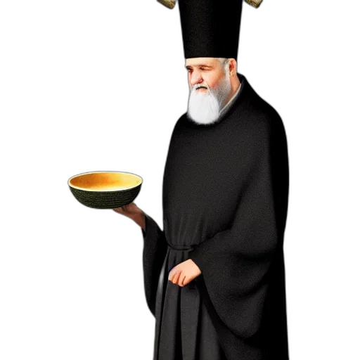 hat, staff, gray, haired transparent PNG cut-out
