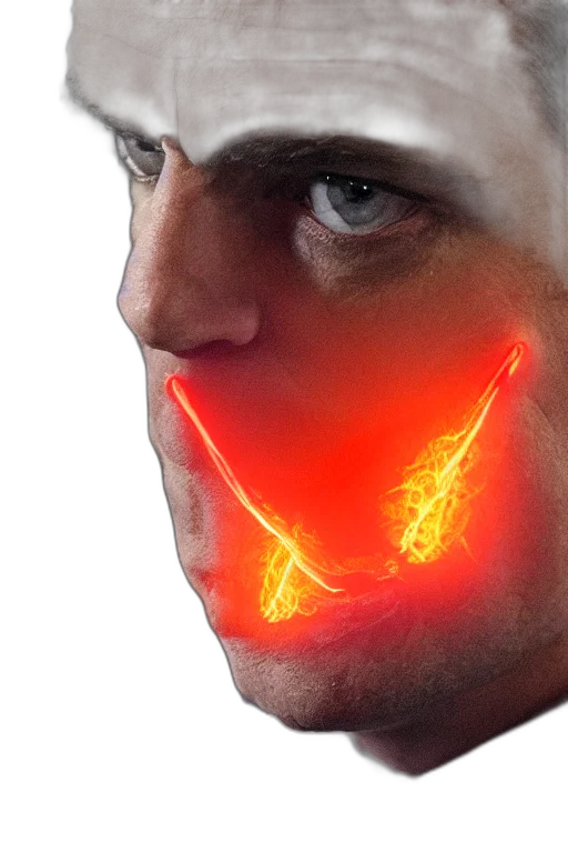 face, mask, staff, photorealistic transparent PNG cut-out