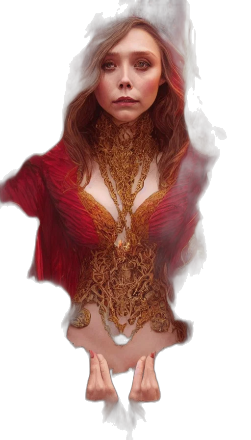 dress, mask, hair, face transparent PNG cut-out