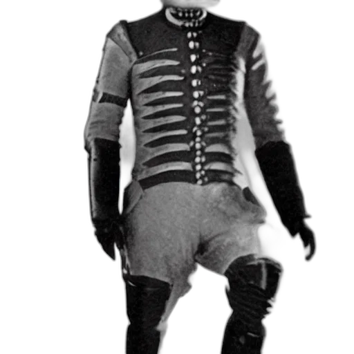 robot, jacket, staff, mask transparent PNG cut-out