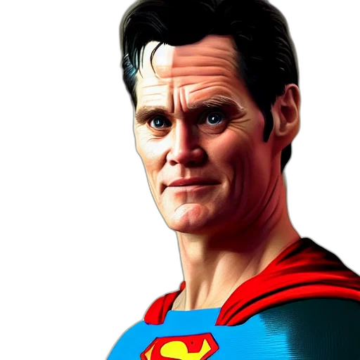 face, comic book art, 3d render, photorealistic transparent PNG cut-out