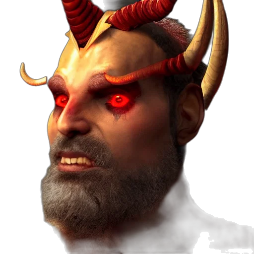face, mask, staff, dragon transparent PNG cut-out
