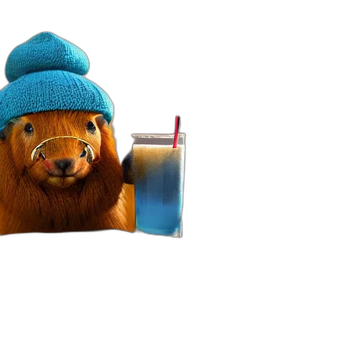 hat, animal, bottle, creature transparent PNG cut-out