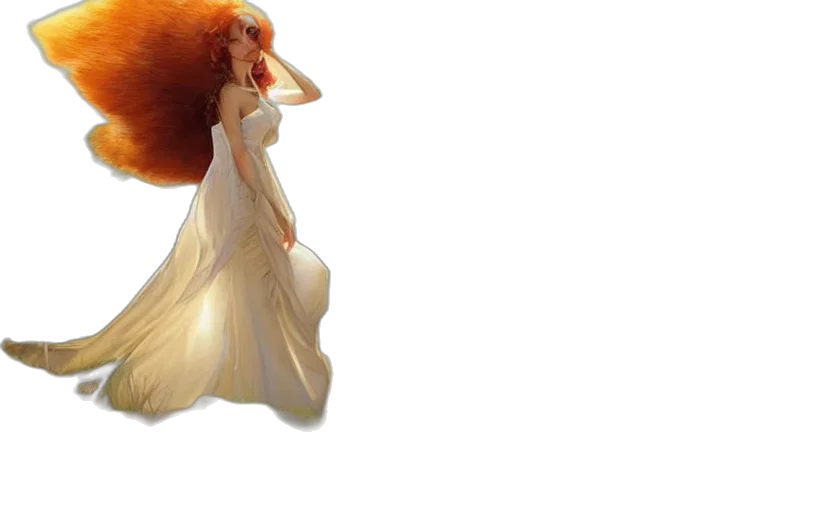 dress, hair, crown, bottle transparent PNG cut-out