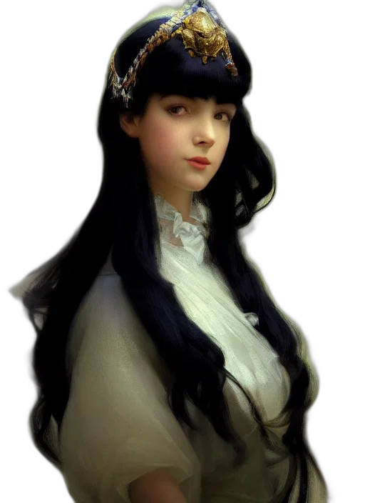 crown, hat, dress, face transparent PNG cut-out