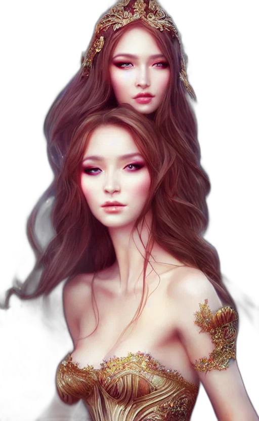 hair, photorealistic, fantasy art, concept art transparent PNG cut-out