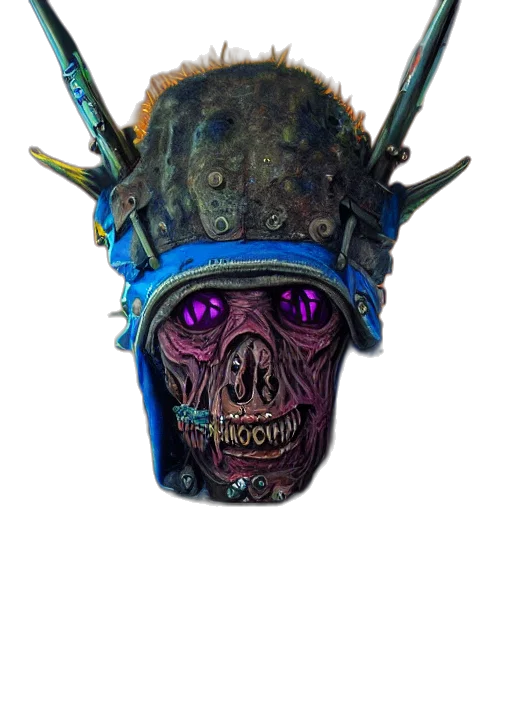mask, crown, face, creature transparent PNG cut-out