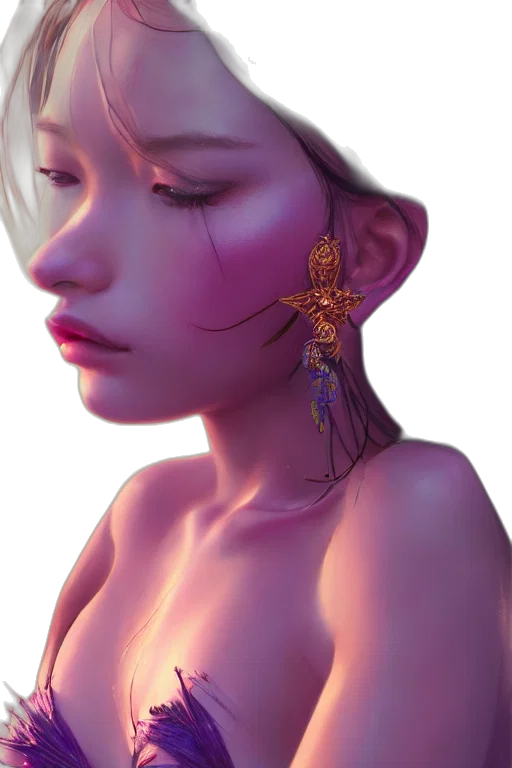 jewelry, crown, face, flower transparent PNG cut-out