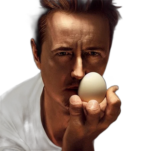 food, face, photorealistic, comic book art transparent PNG cut-out